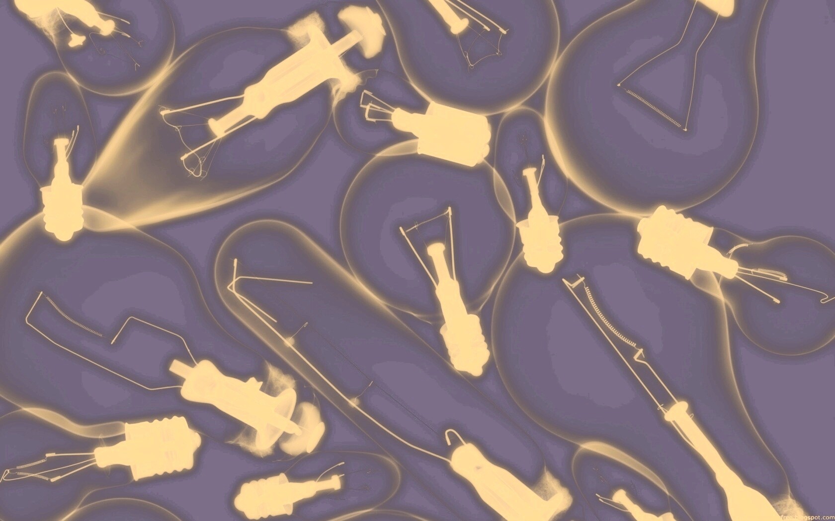 Лампочки под рентгеном обои