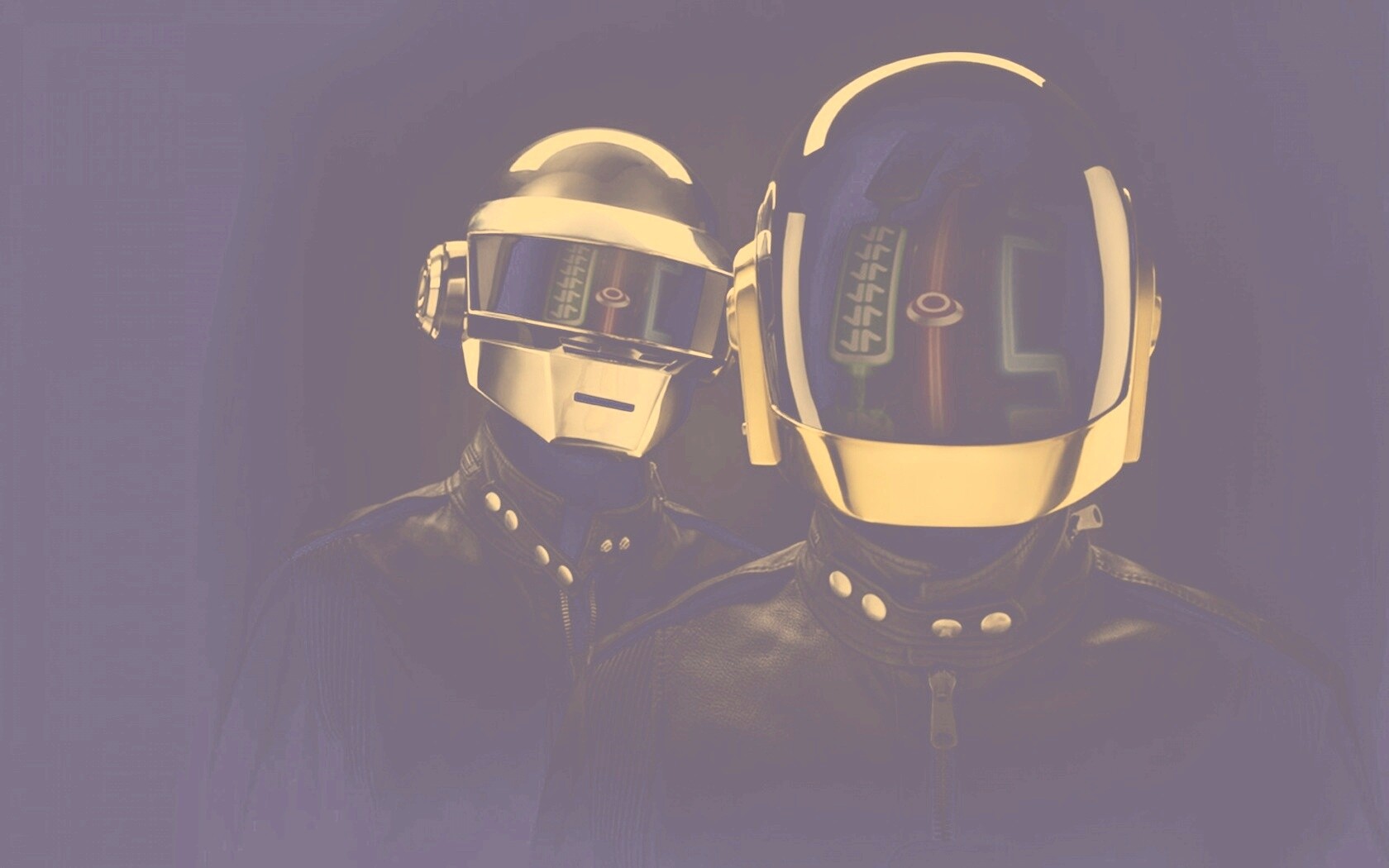 Daft Punk на темном фоне обои