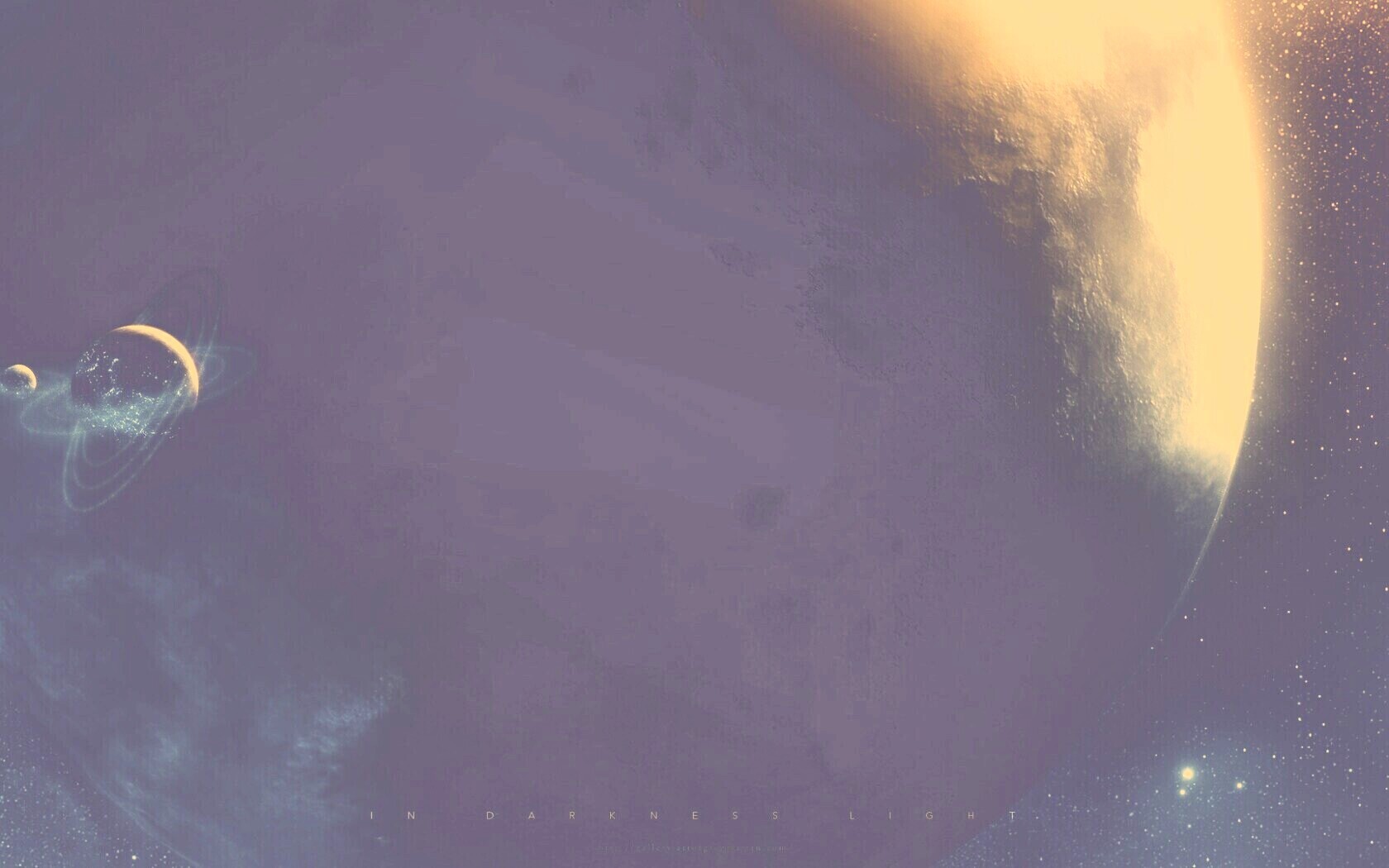 В темном свете обои