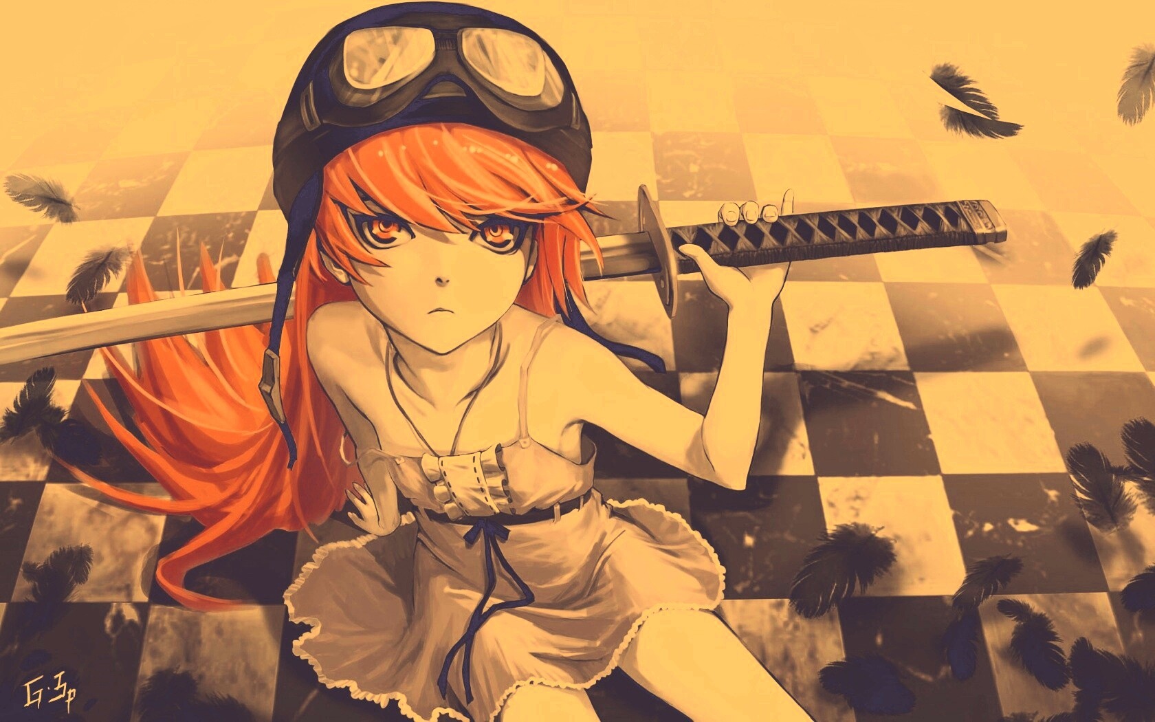 Полувампир из Bakemonogatari обои