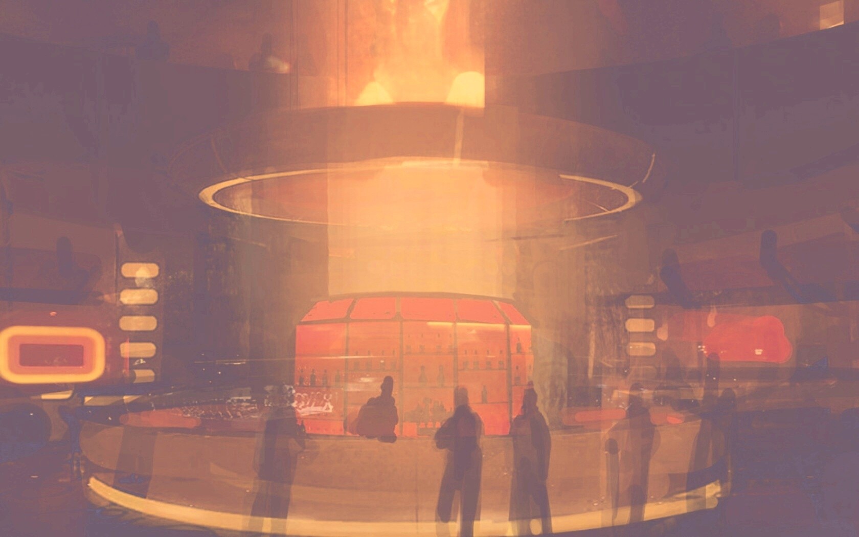 Красный бар из Mass Effect обои