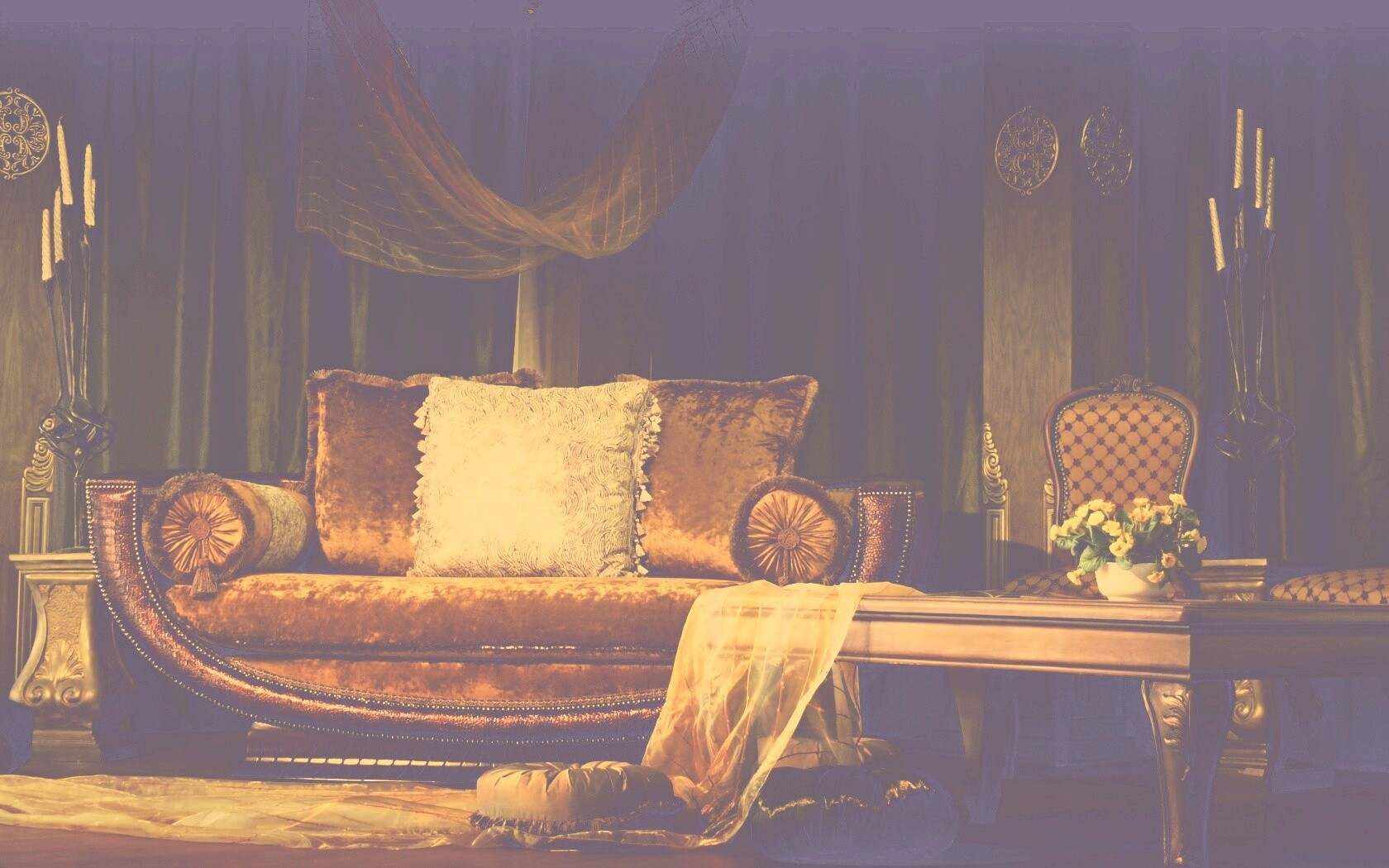 Комната в старом стиле обои