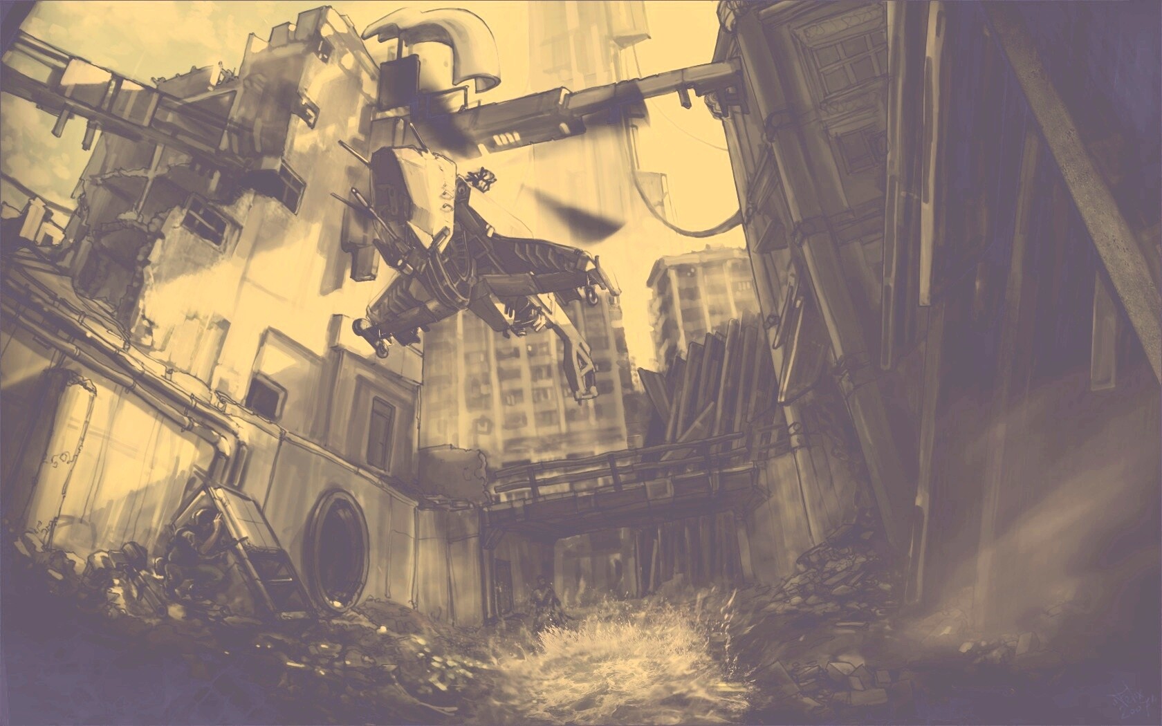 City 17 из Half Life обои