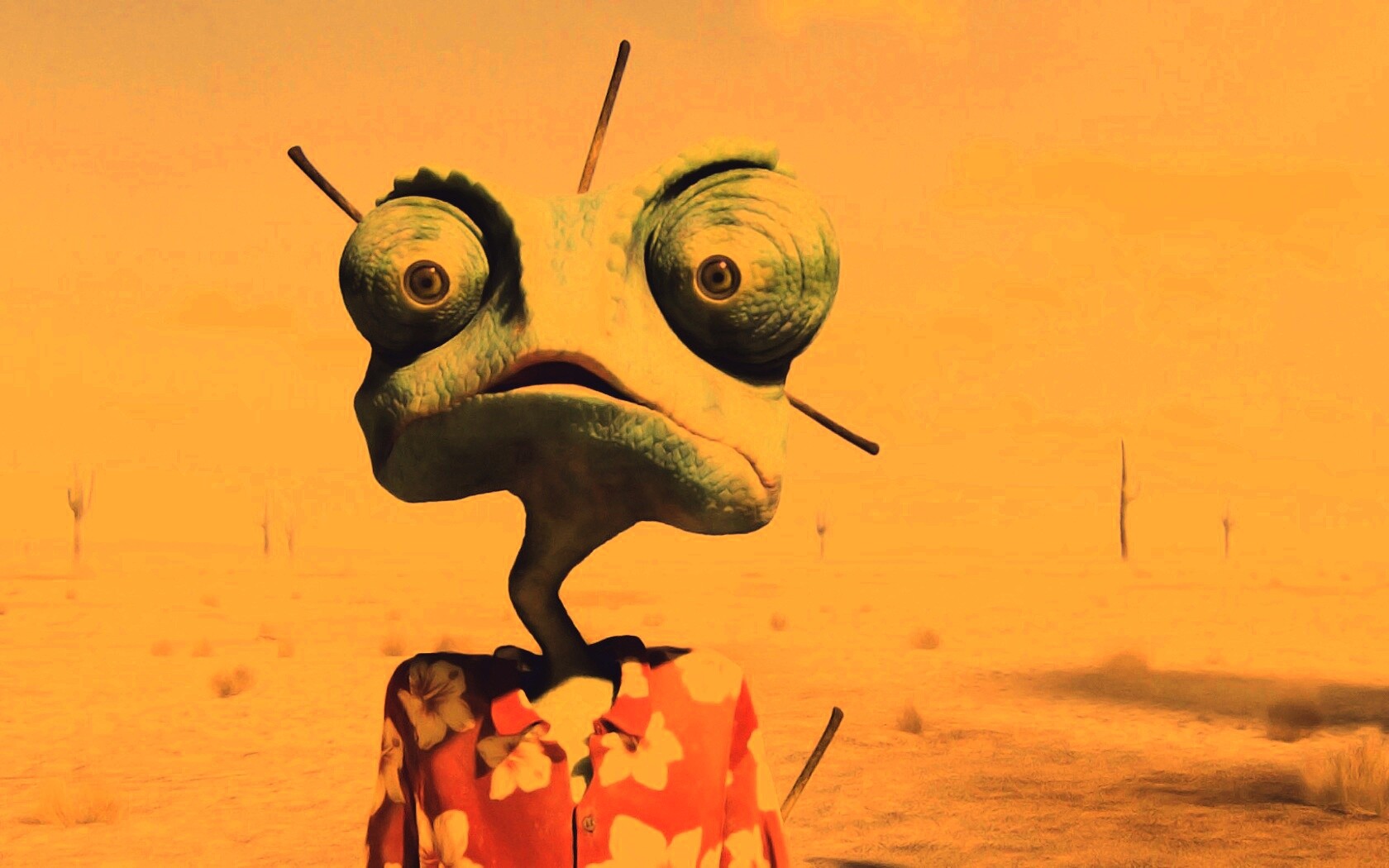 Ранго в колючках от кактуса обои