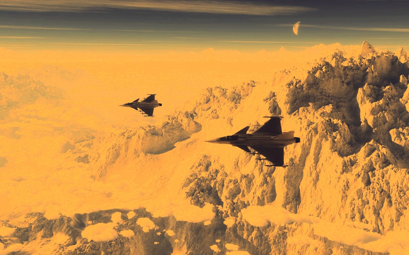 Самолёты в горах обои