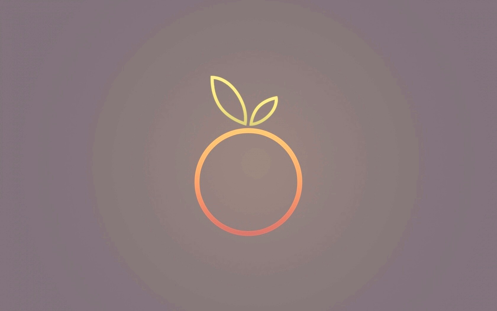 Стилизованная апельсинка обои