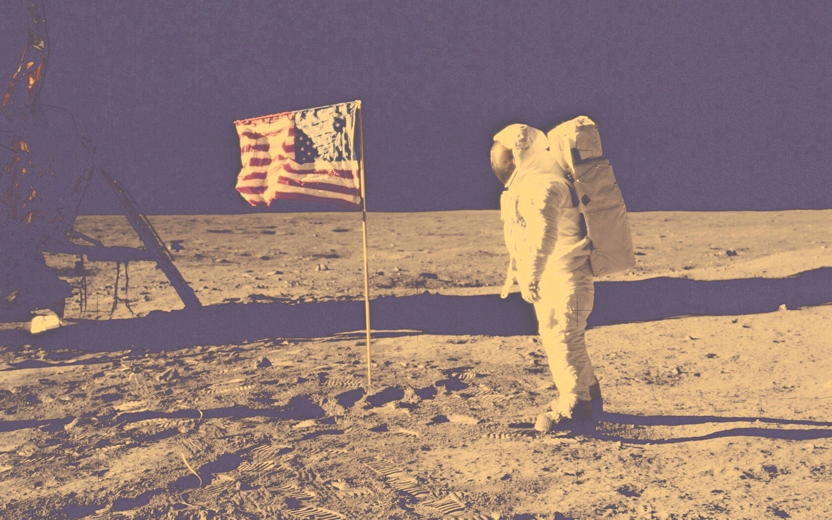 Высадка американцев на Луну обои