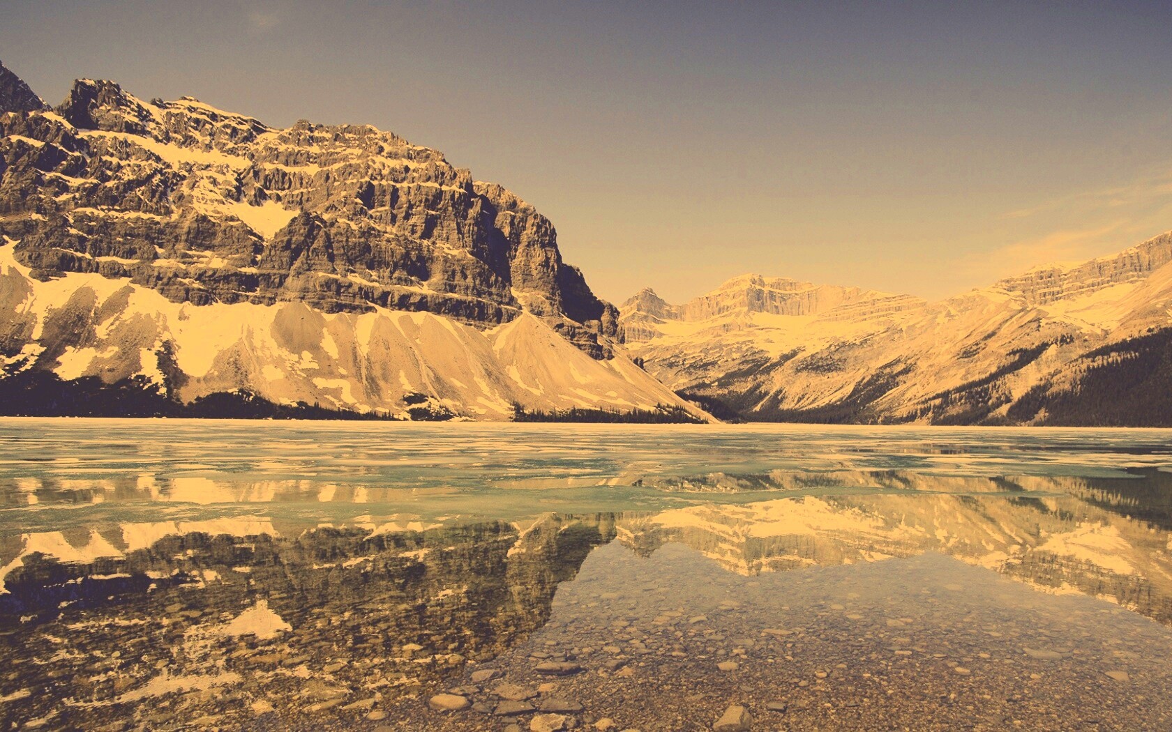 Снежные горы обои