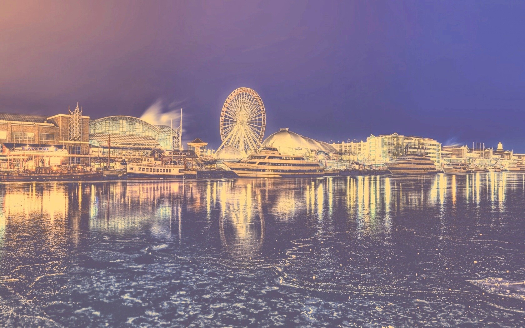 Причал для яхт обои