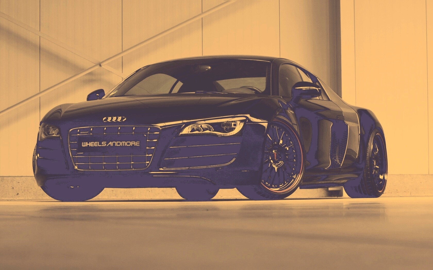 Audi черного цвета обои