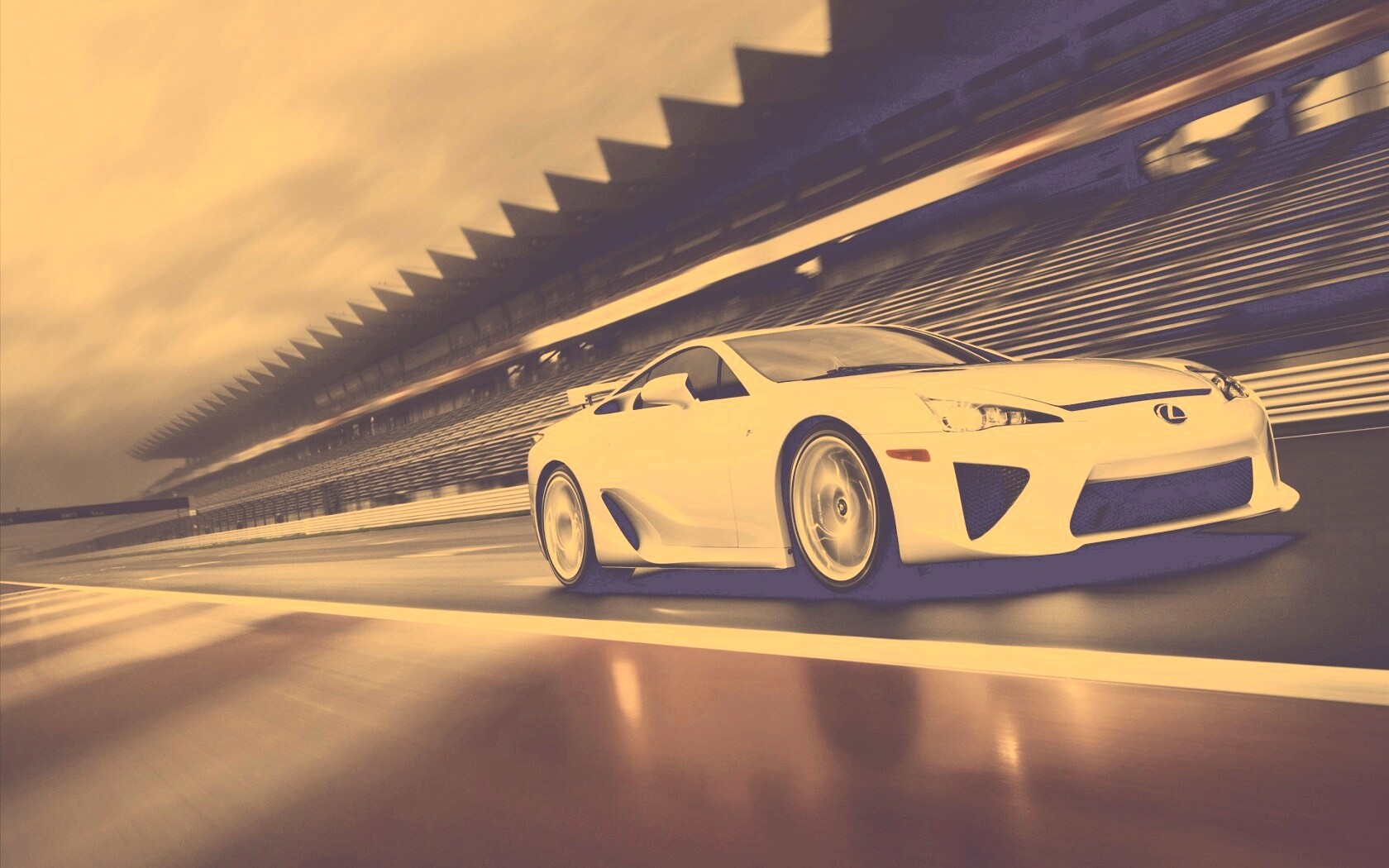 Lexus LFA на тарссу обои