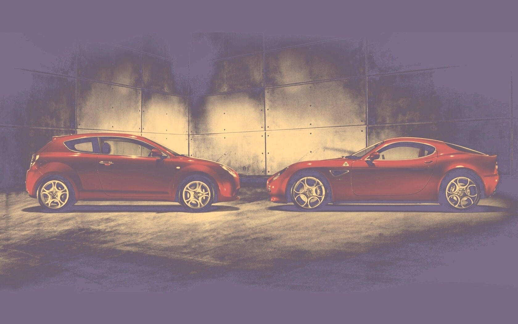 Два альфа ромео с разными кузовами обои