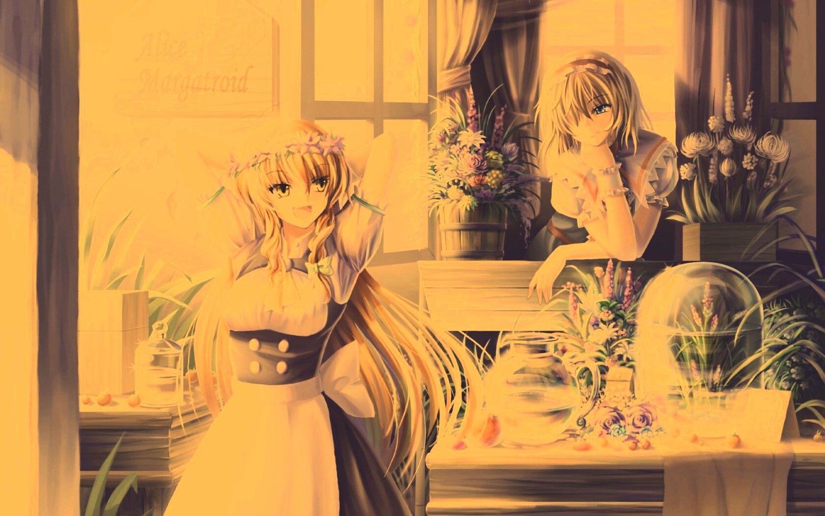 Анимешное утро обои