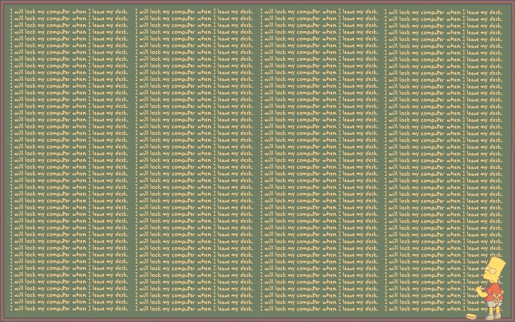 Наказанный барт сипсон обои