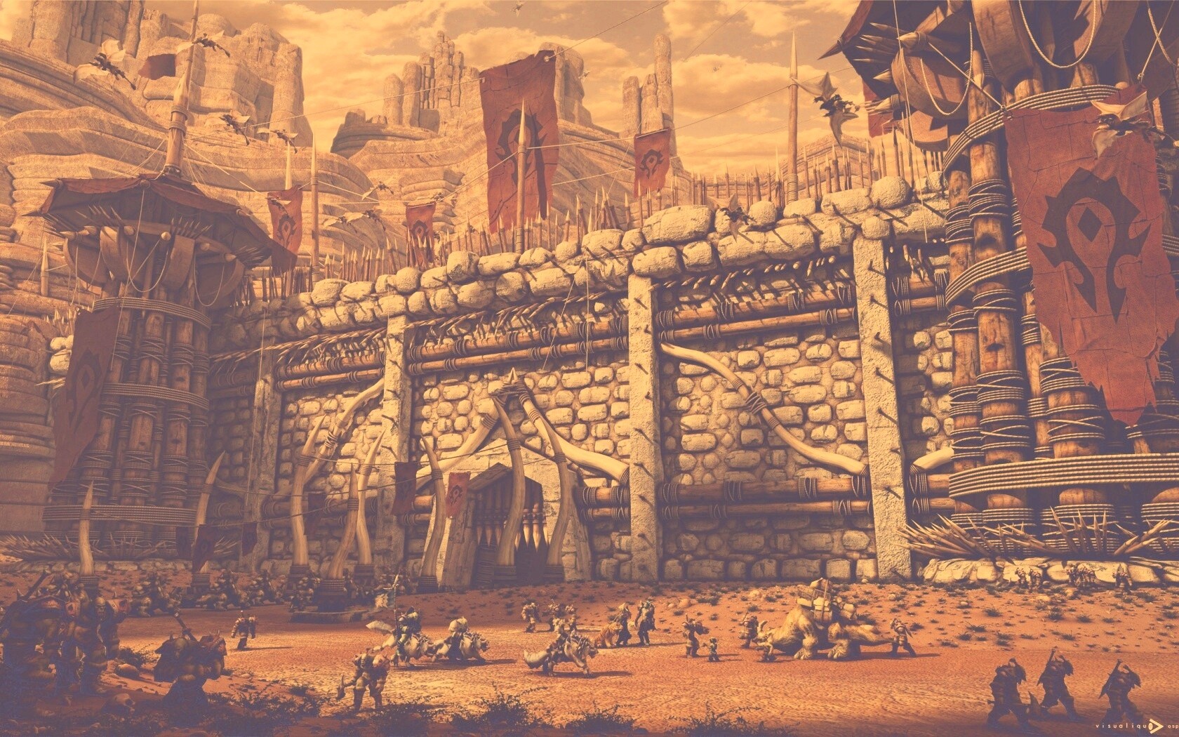 Крепость орков обои