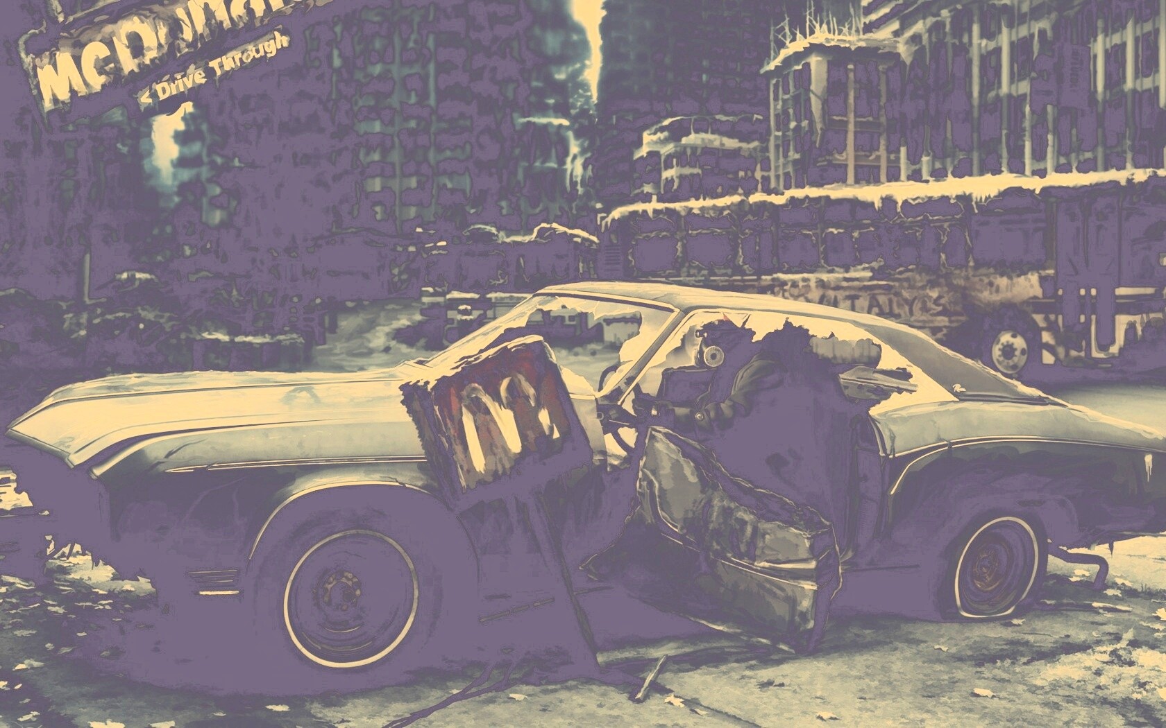 Картина запустения обои