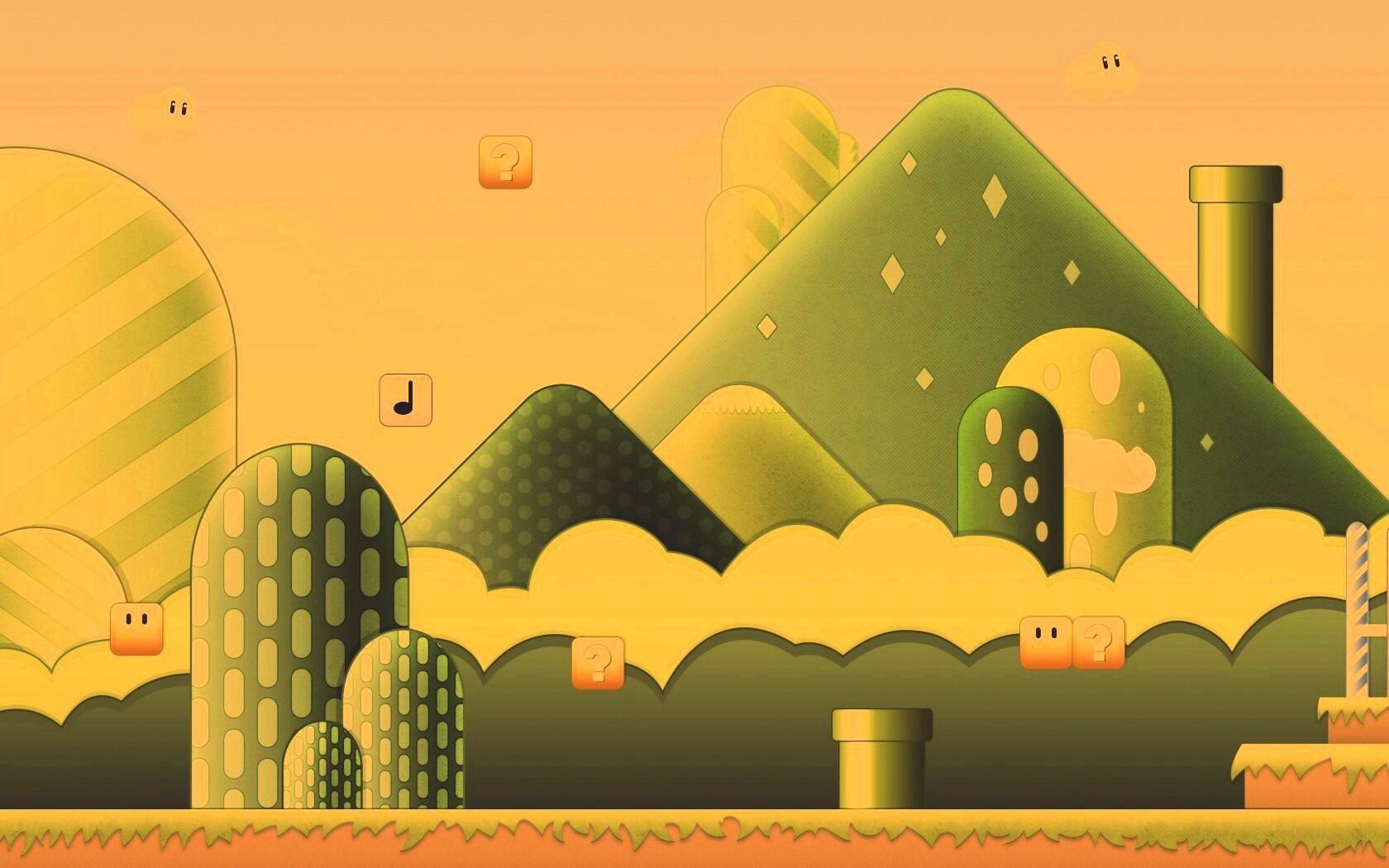 Мир Супермарио обои