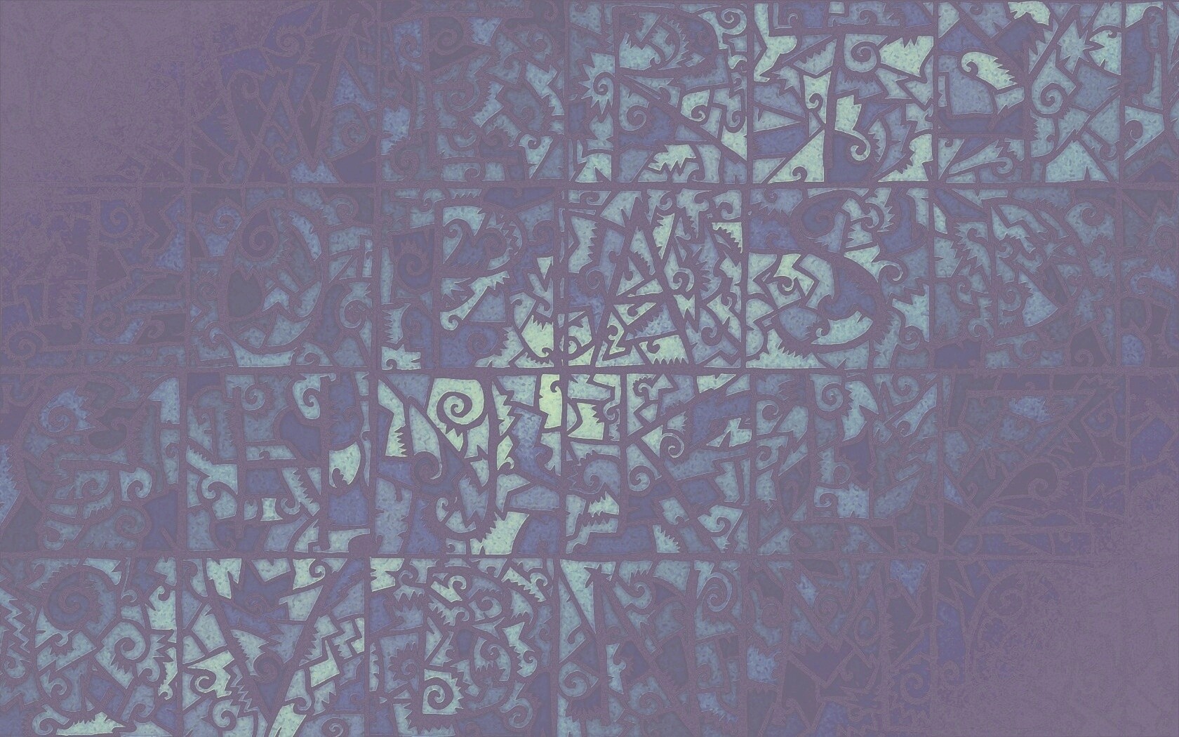 Витражные буквы обои