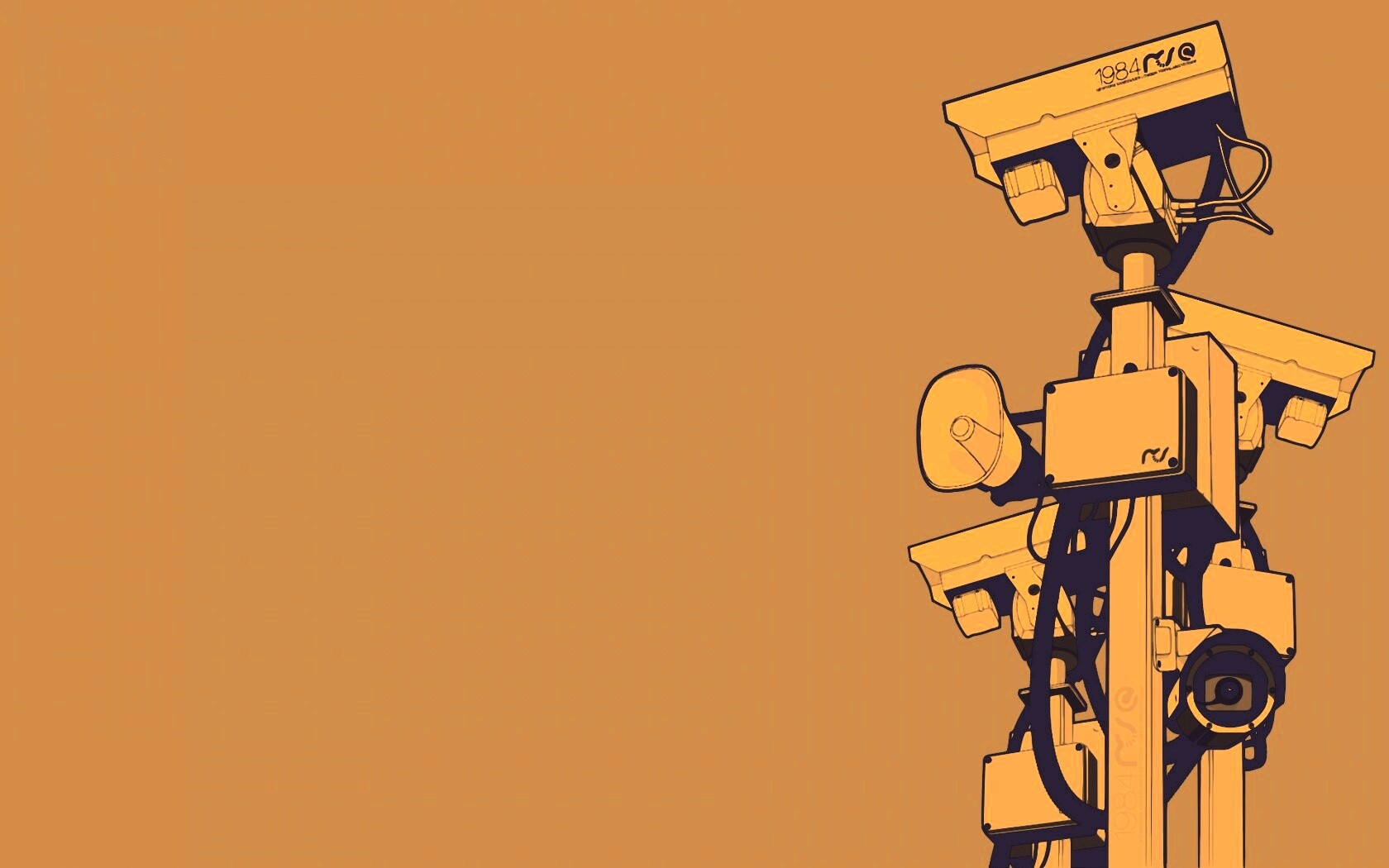 Недремлющее око камер наблюдения обои