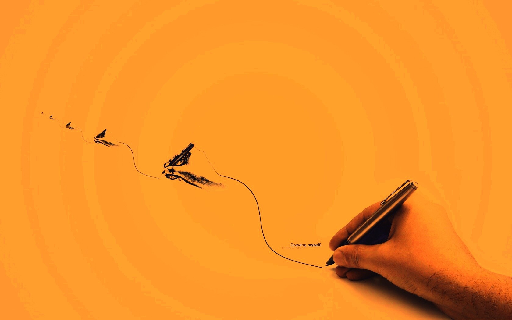 Рисунок - рекурсия обои