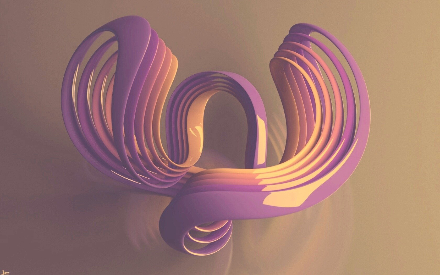Фиолетовые изгибы обои