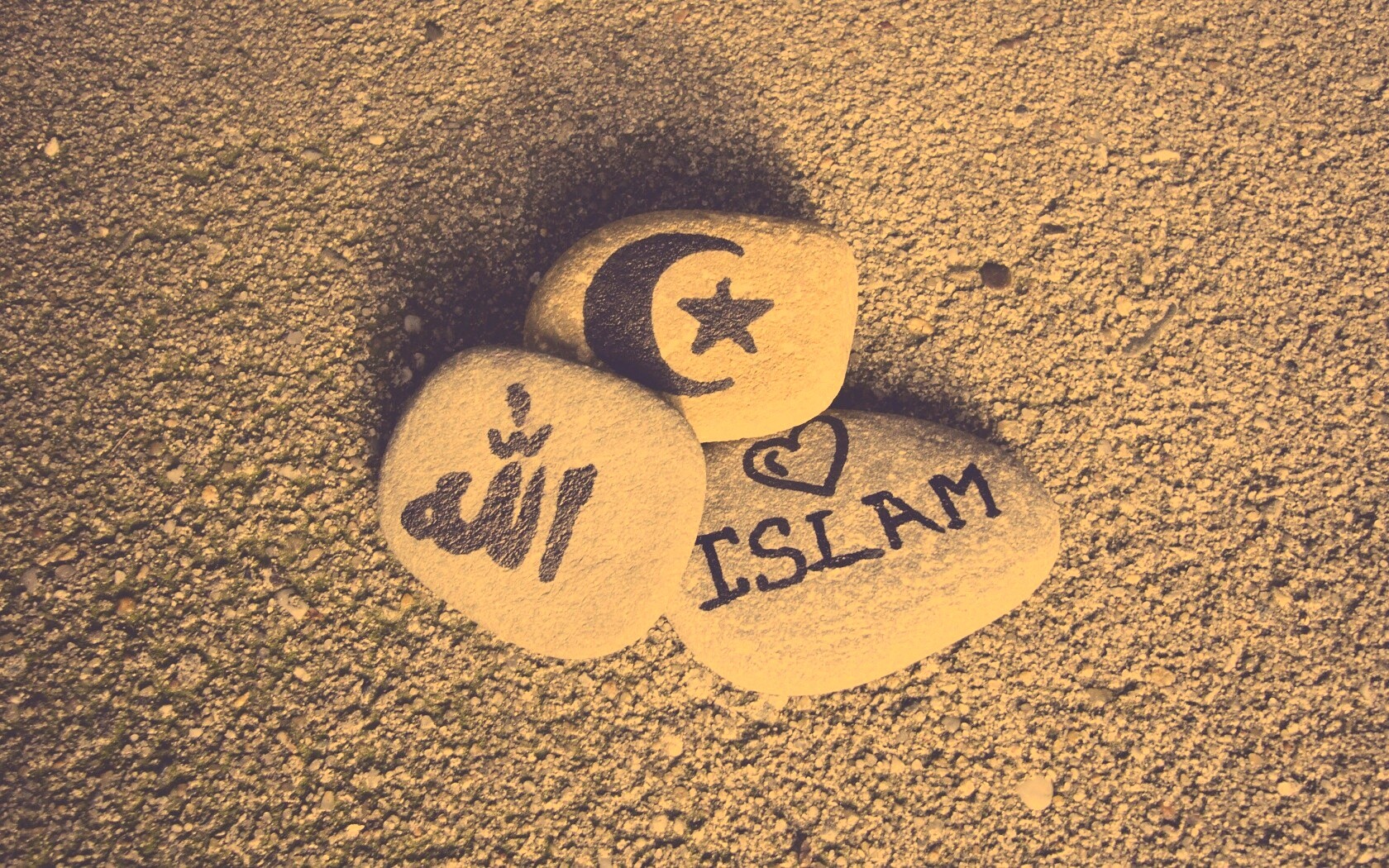 Религия на камнях обои