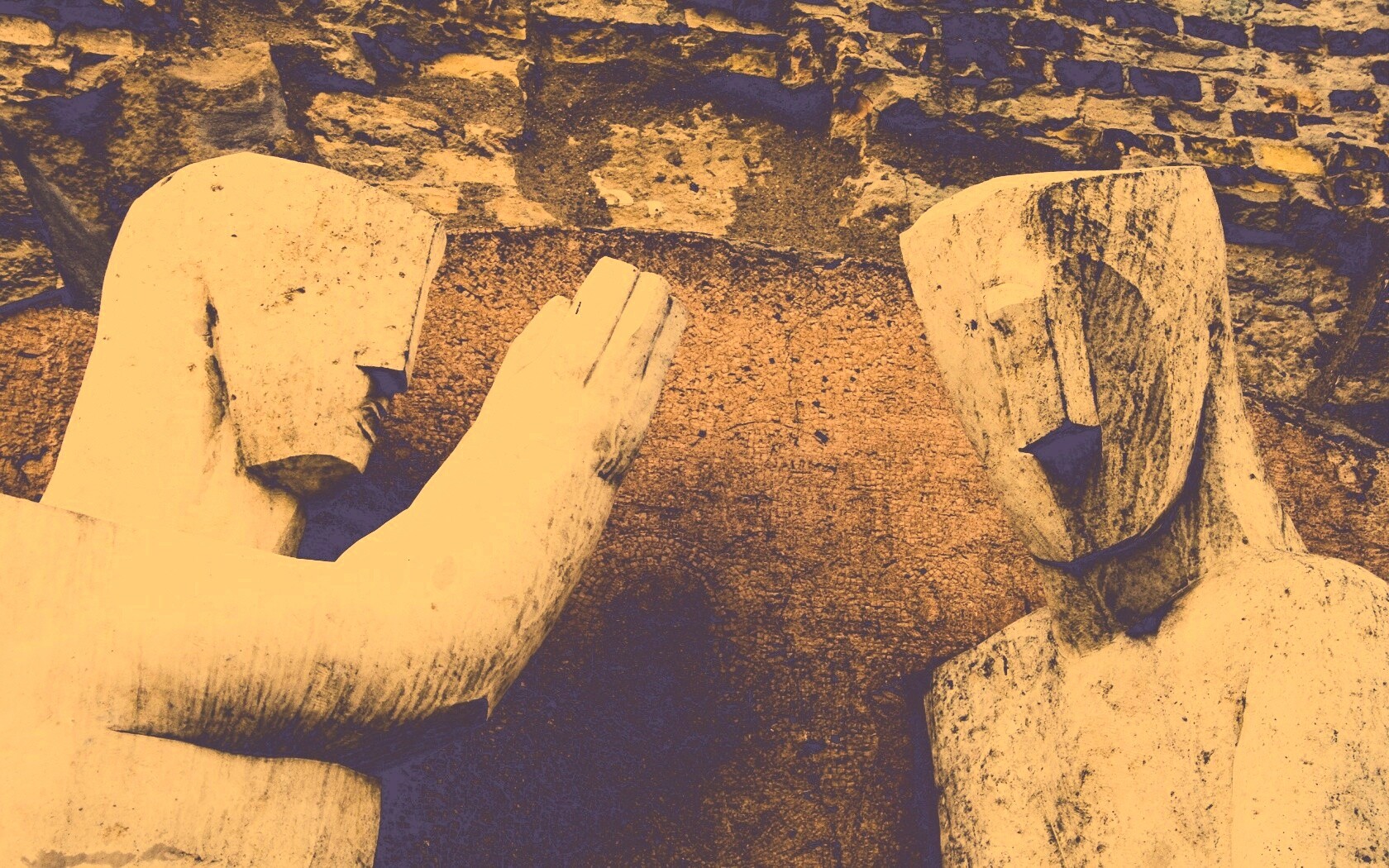 Берлинские каменные скульптуры обои