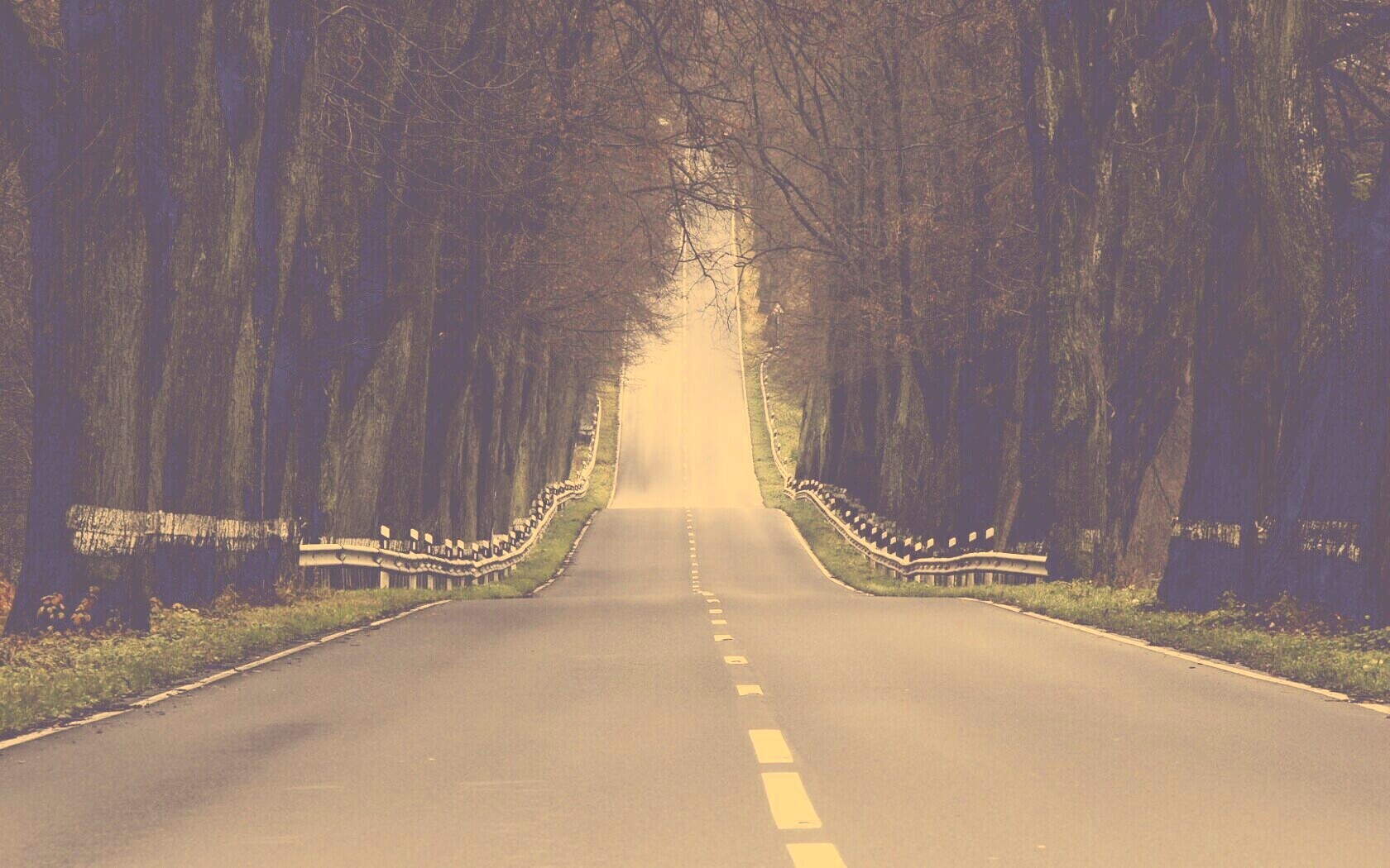 Дорога уходит ввысь обои