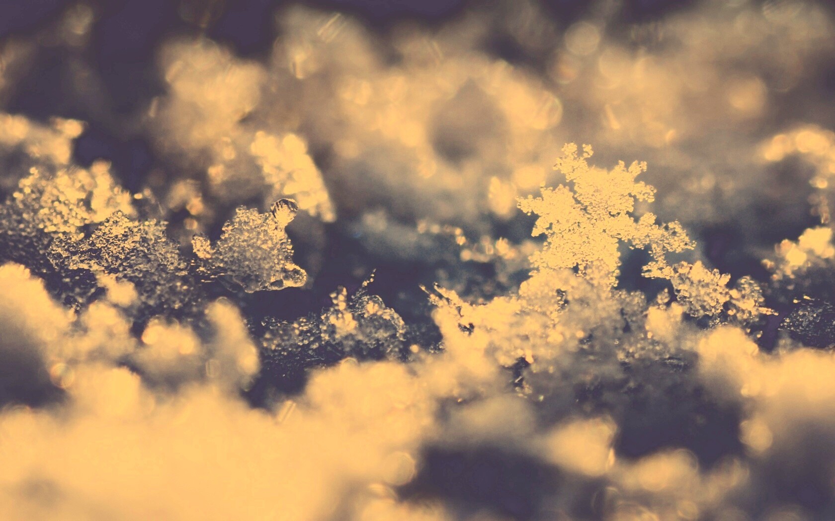 Макро фото снега обои