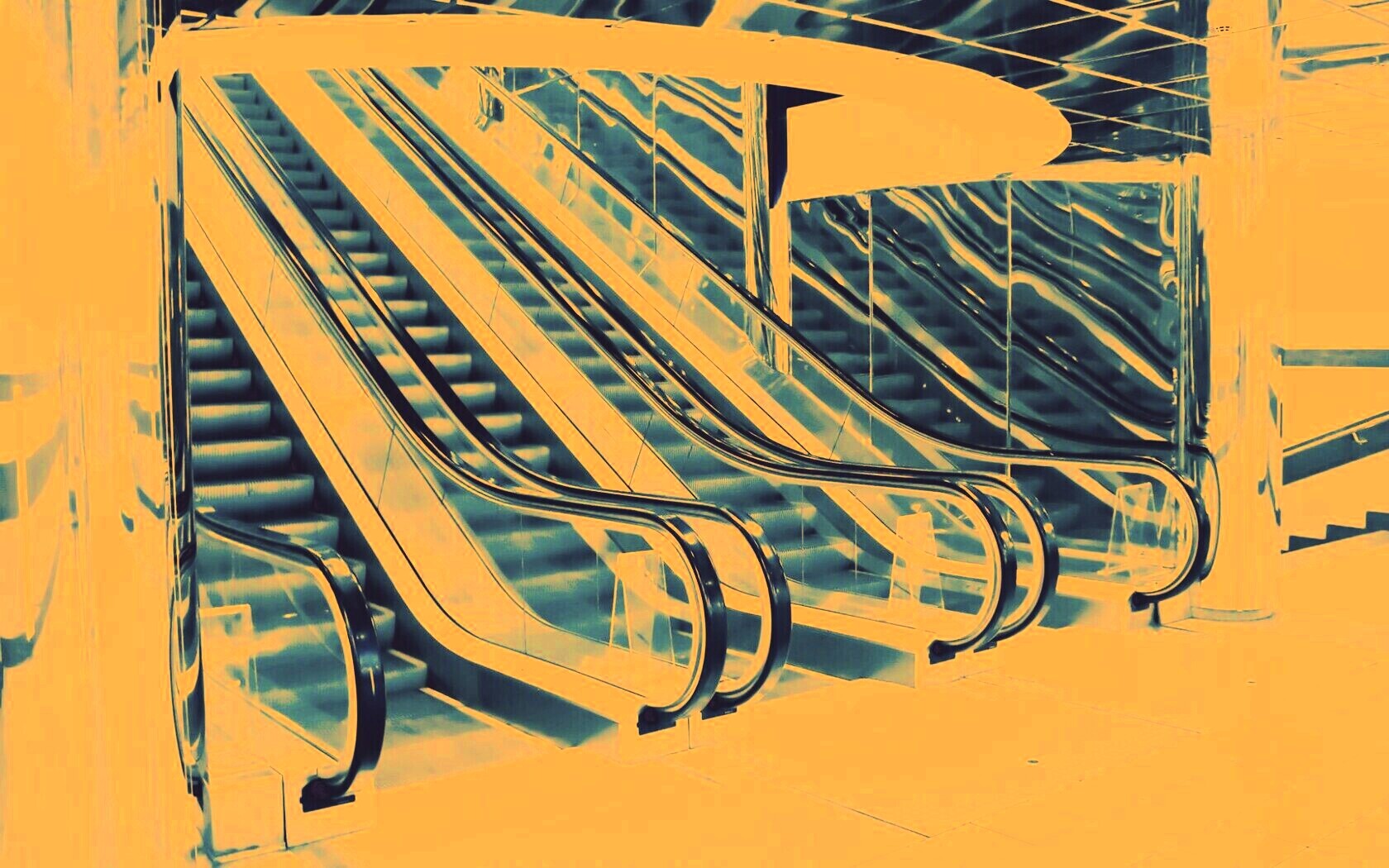 Современный эскалатор обои