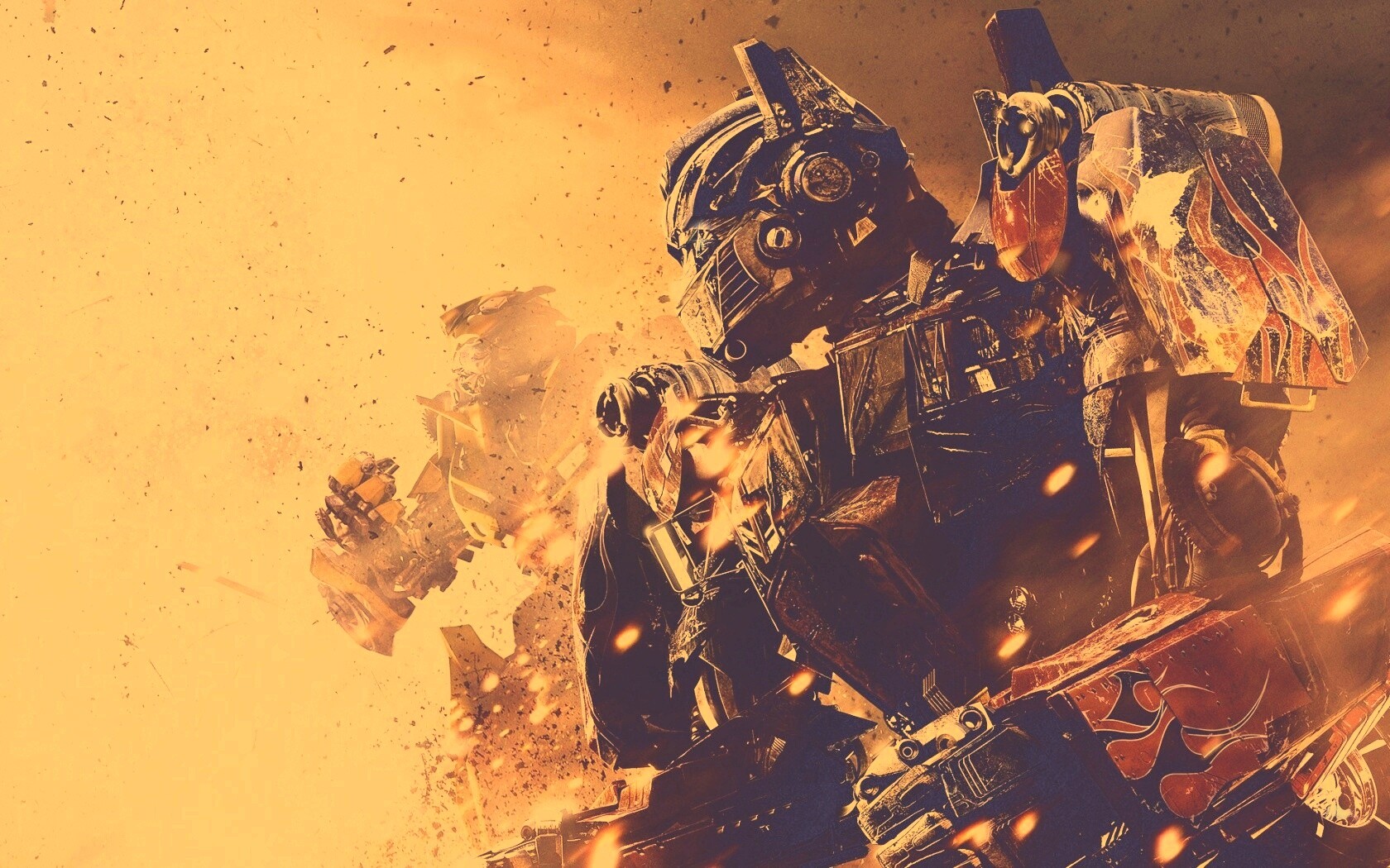 Оптимус Прайм и Бамблби обои