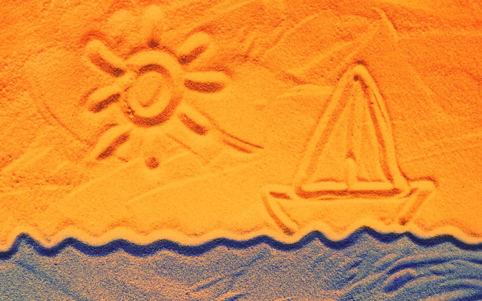 Рисунки на песке обои