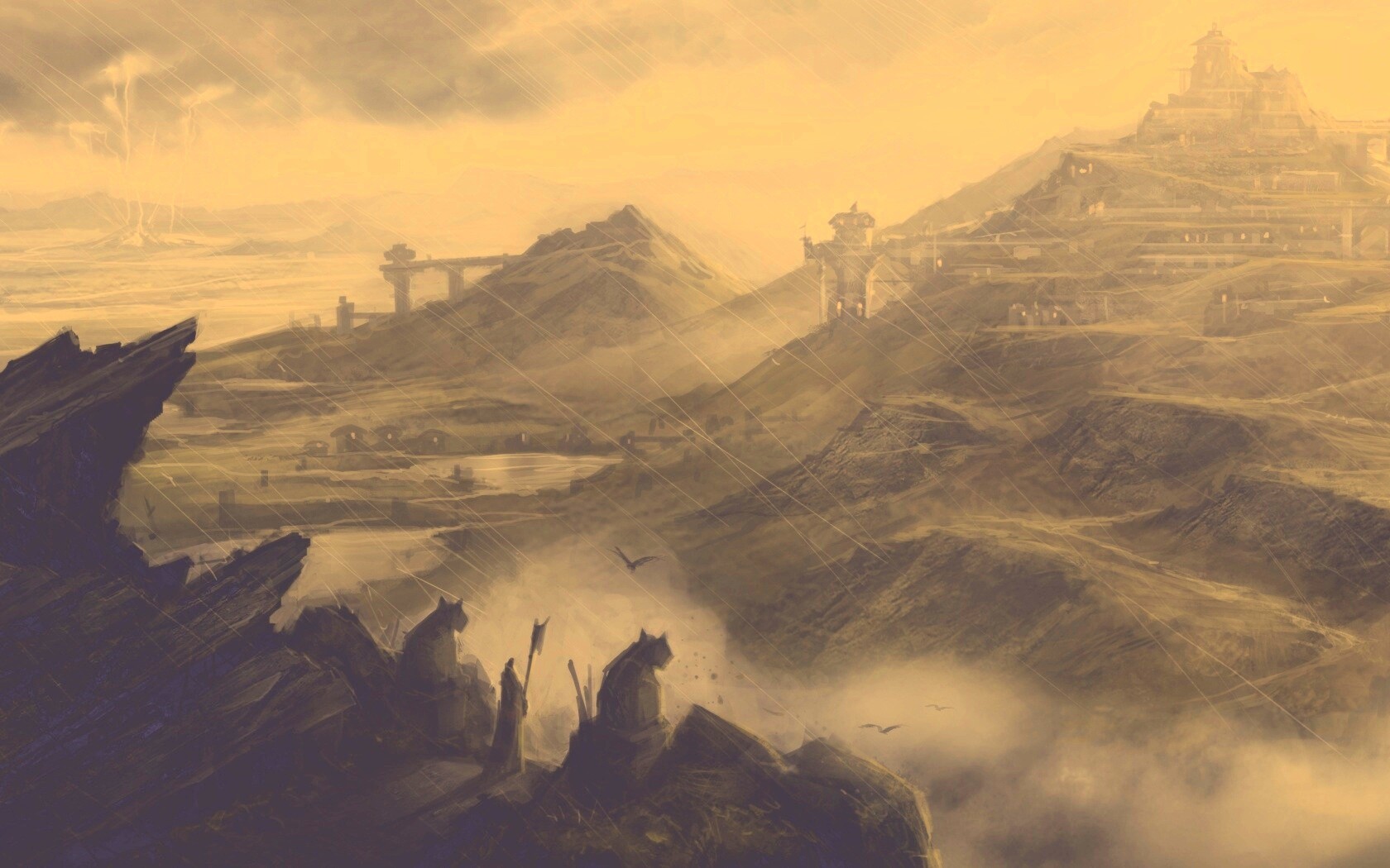 Пейзаж из Dragon Age 2 обои