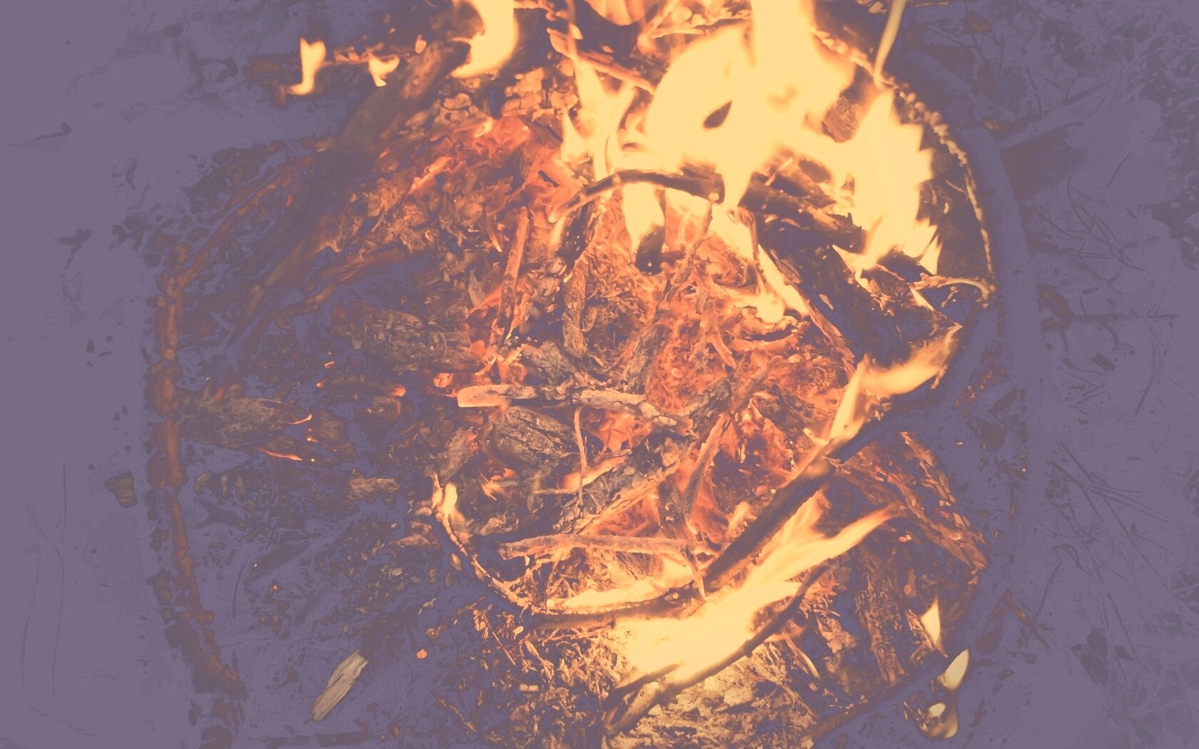 Костёр крупным планом обои