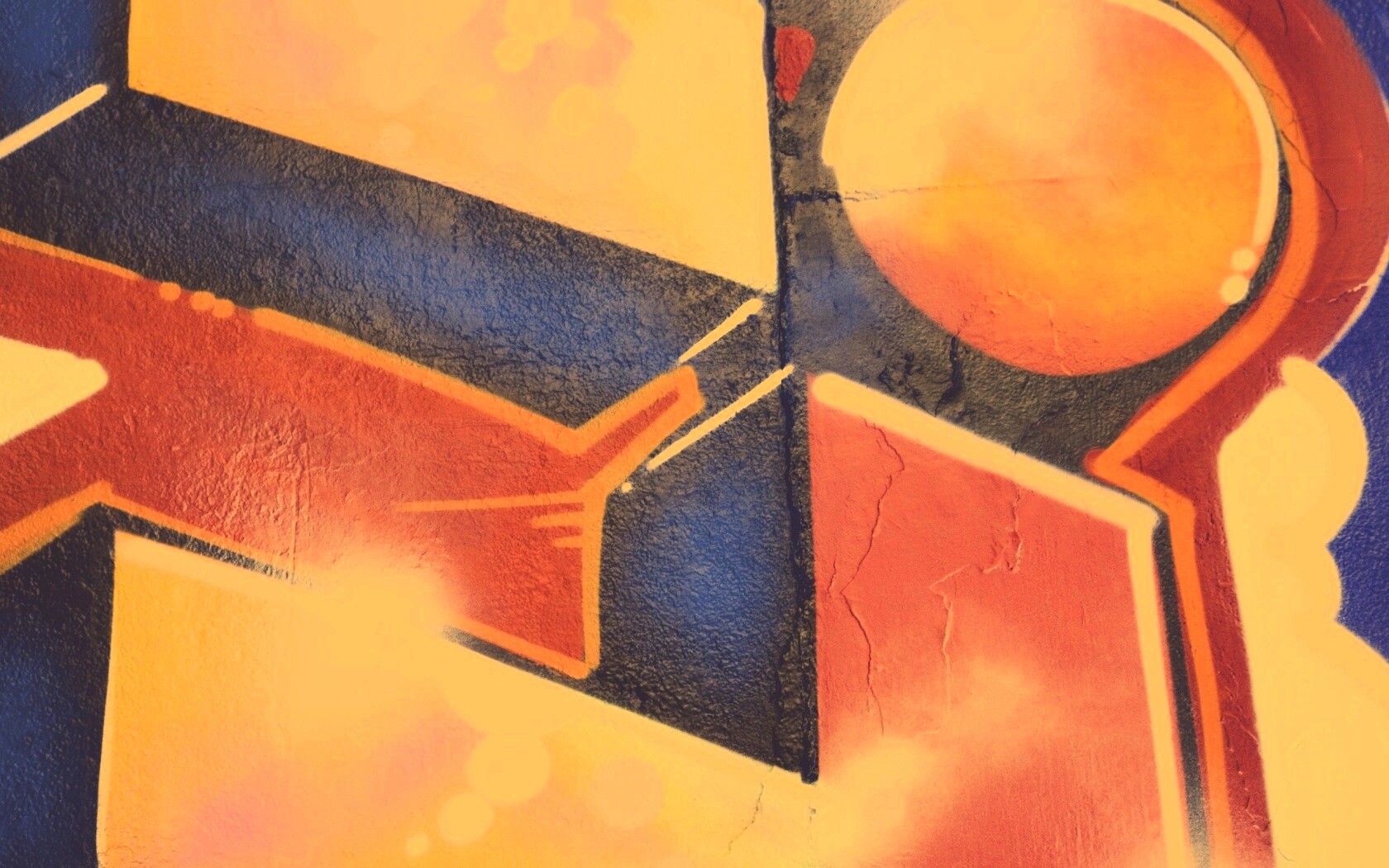 Граффити на стене обои