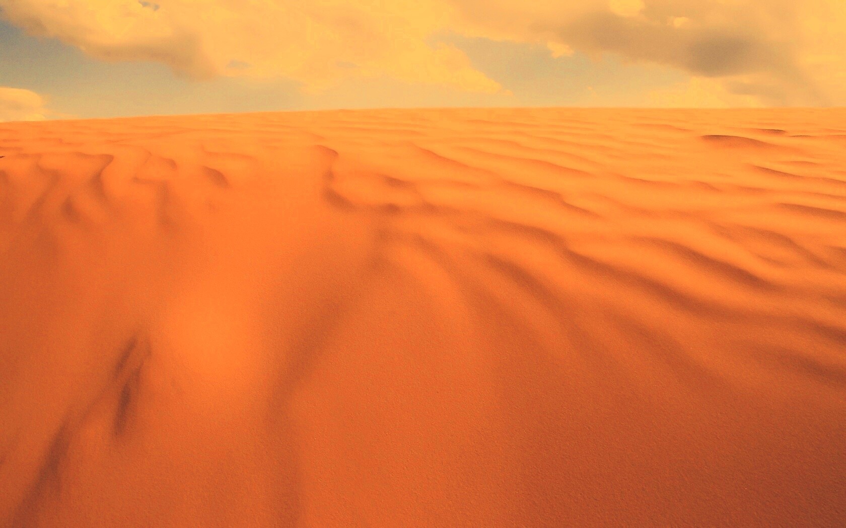 Оранжевые пески пустыни обои
