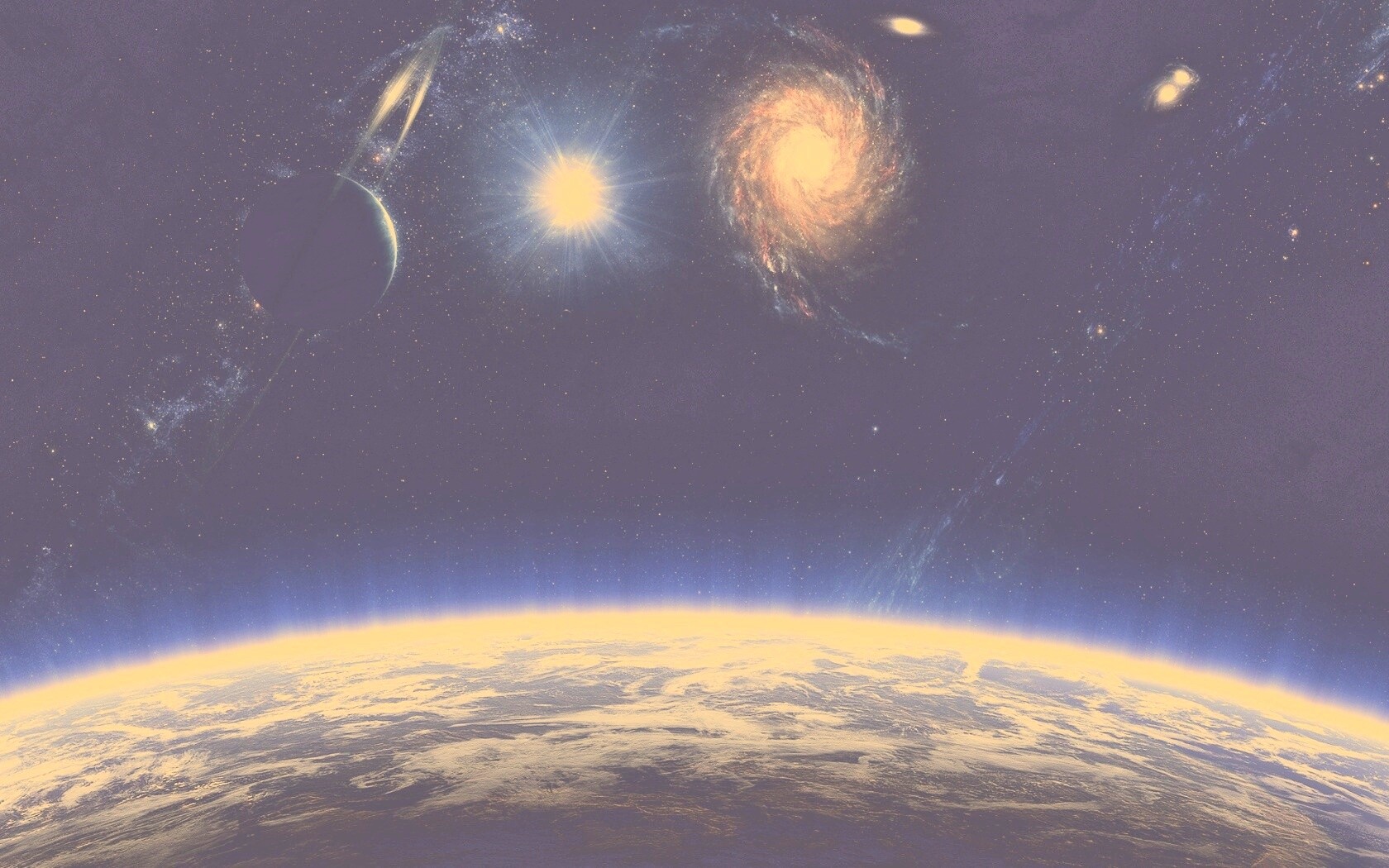 Бесконечный черный космос обои