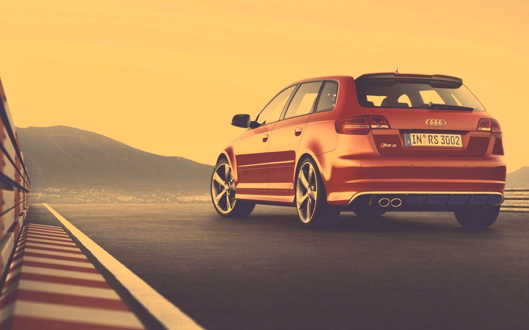 Audi модели RS3 сзади обои