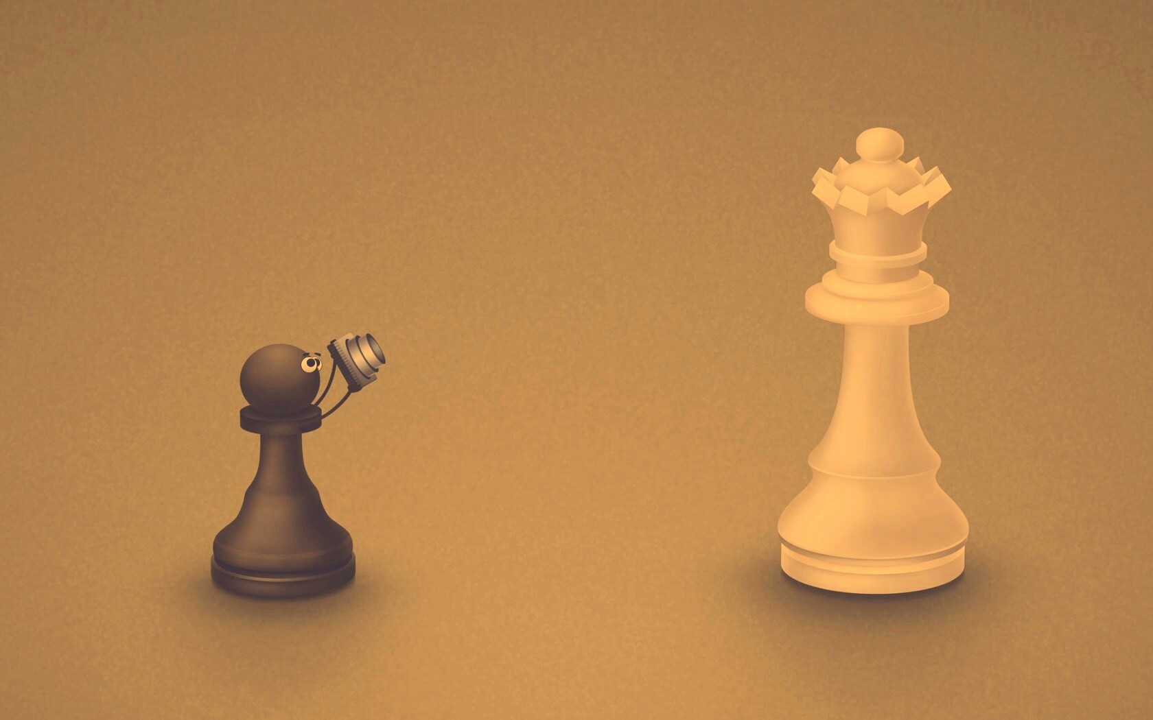 Пешка фотографирует короля обои