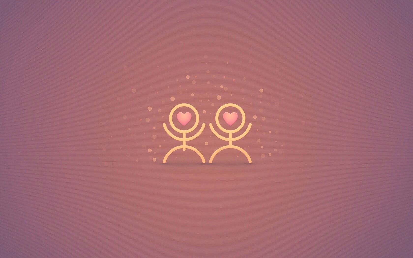 Влюблённые человечки обои