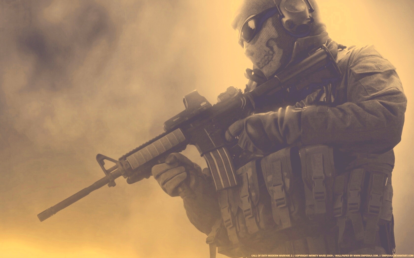 Солдат в маске обои