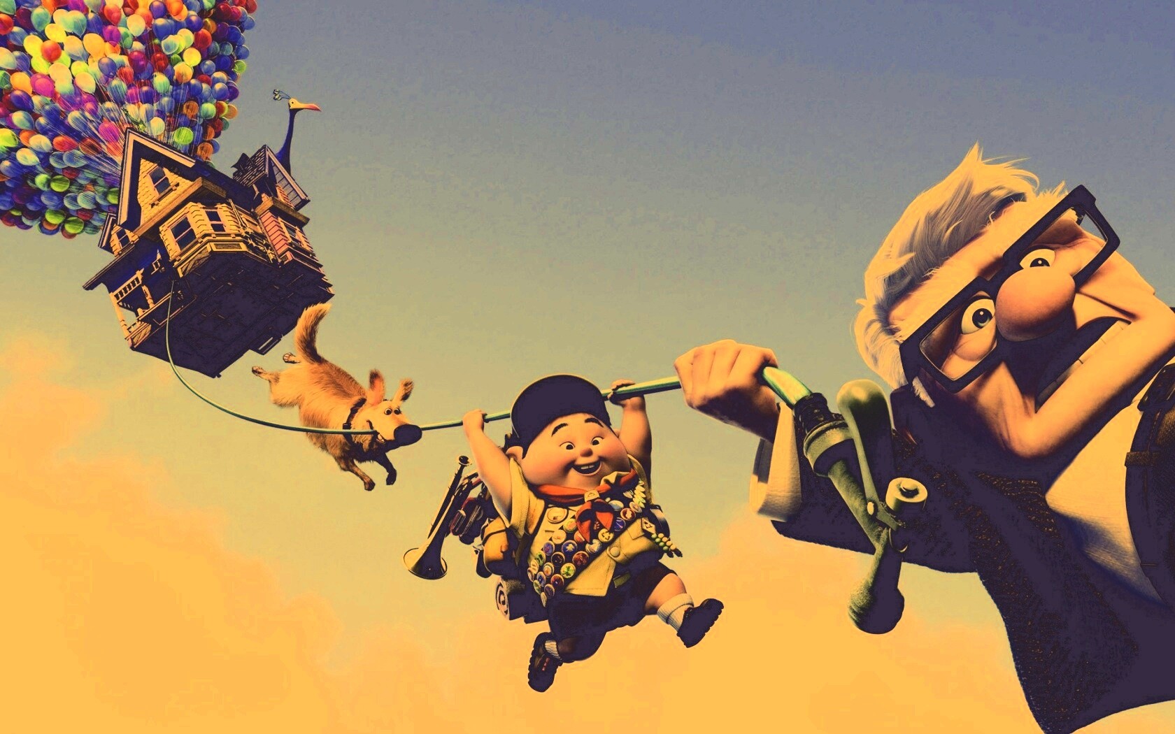 Персонажи мультфильма Up обои