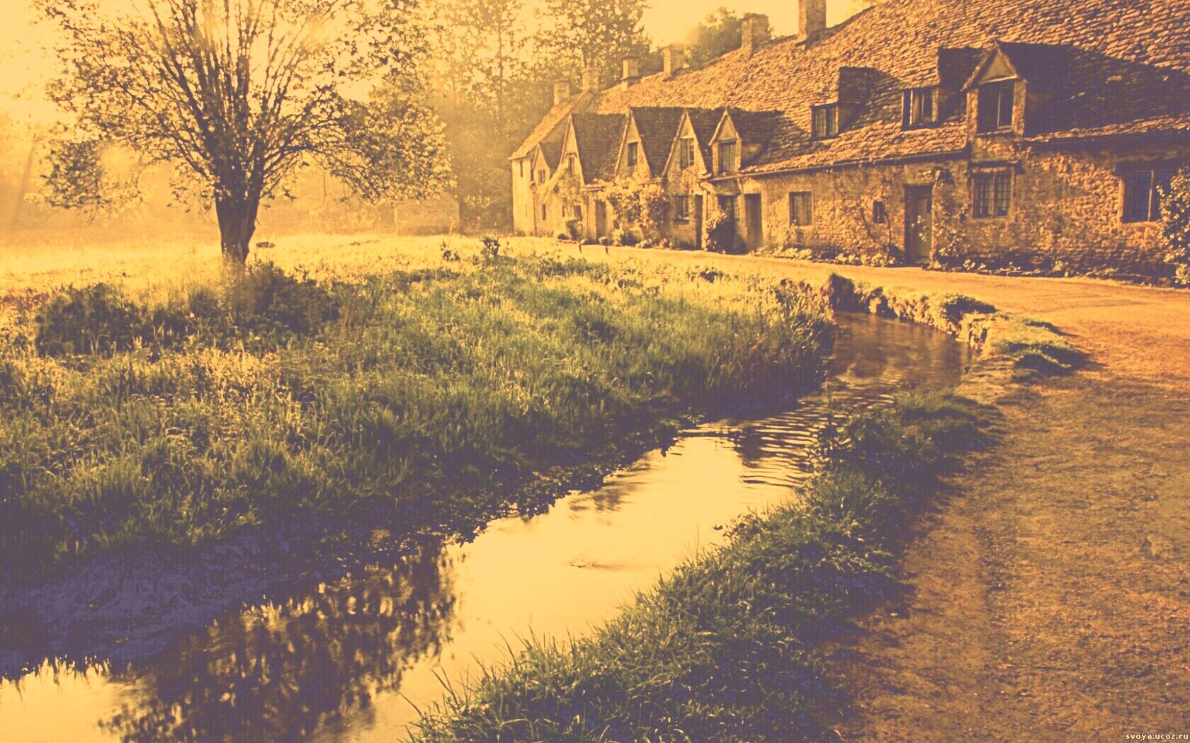Домик в Англии обои