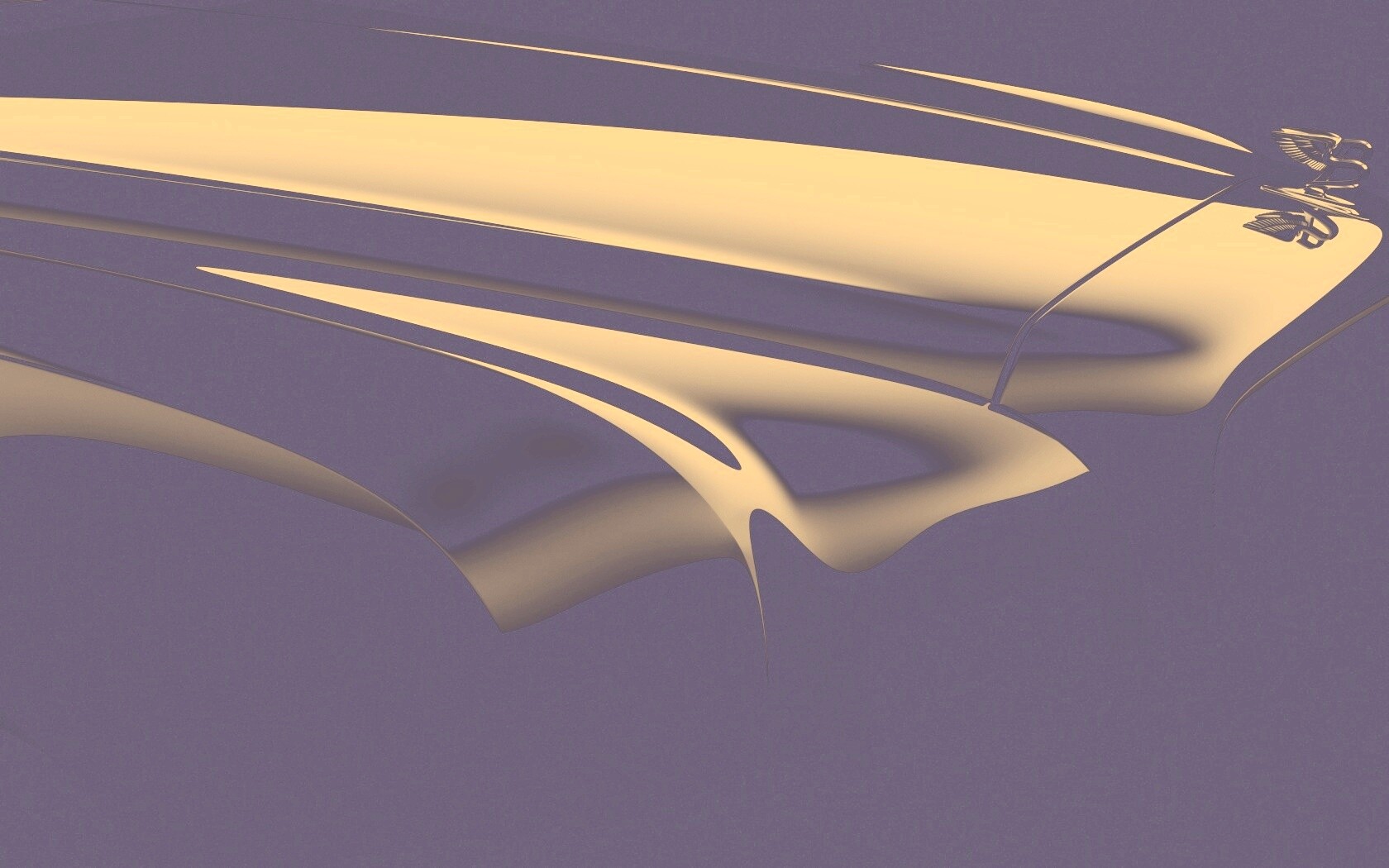 Капот чёрного авто обои