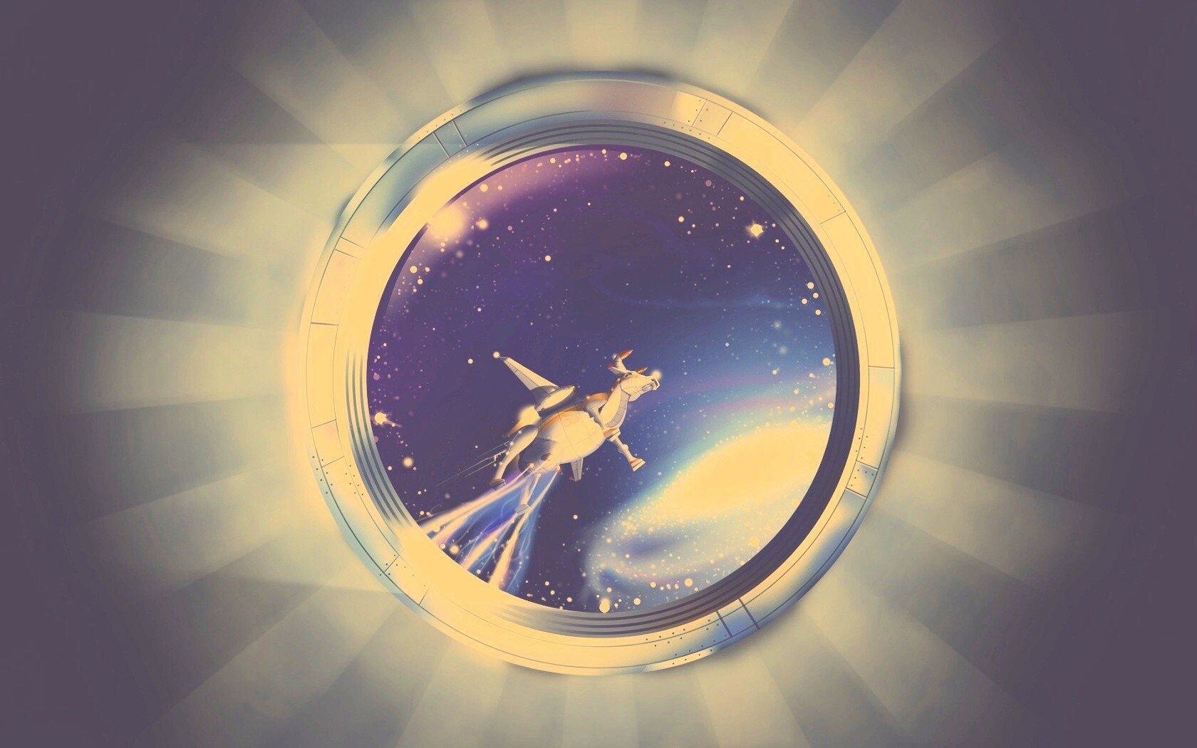 Космическая корова обои