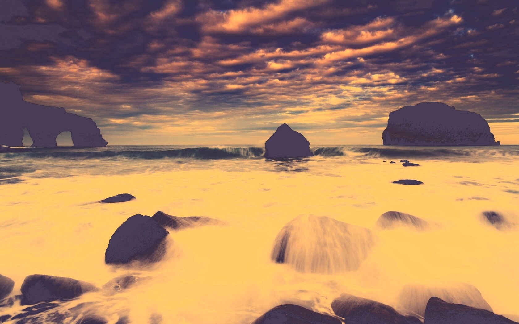 Волнующееся море обои