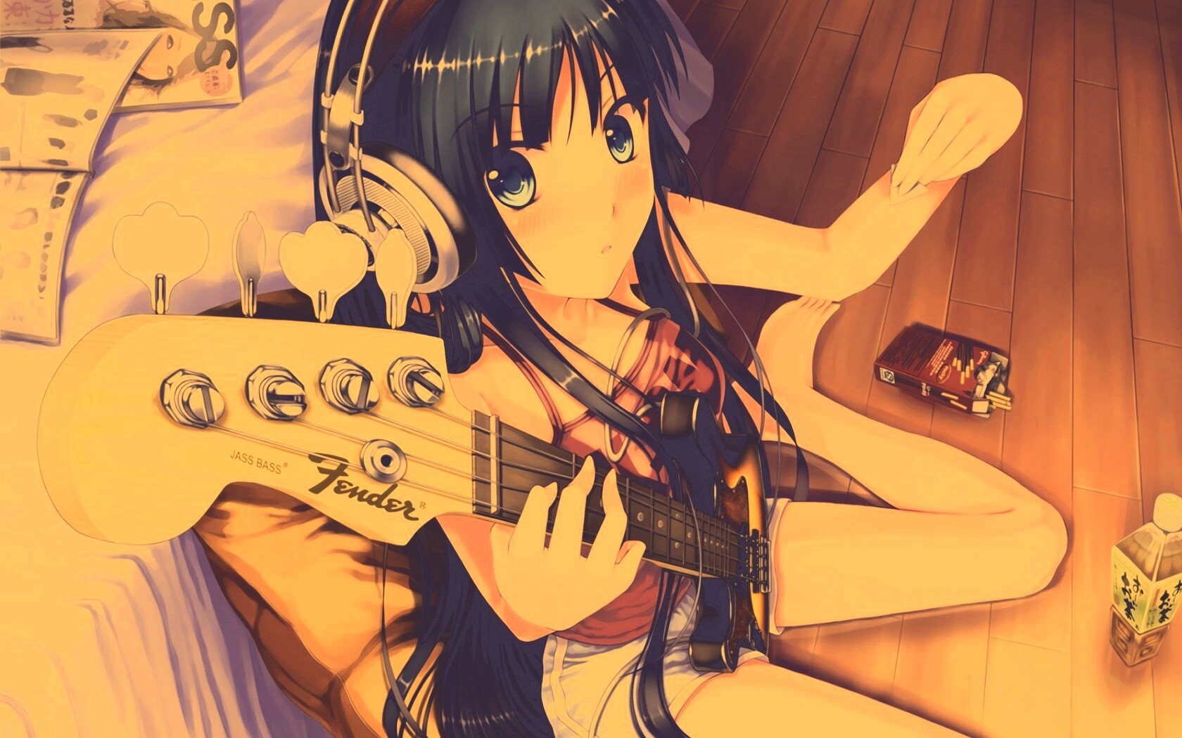 Лоли с гитарой обои