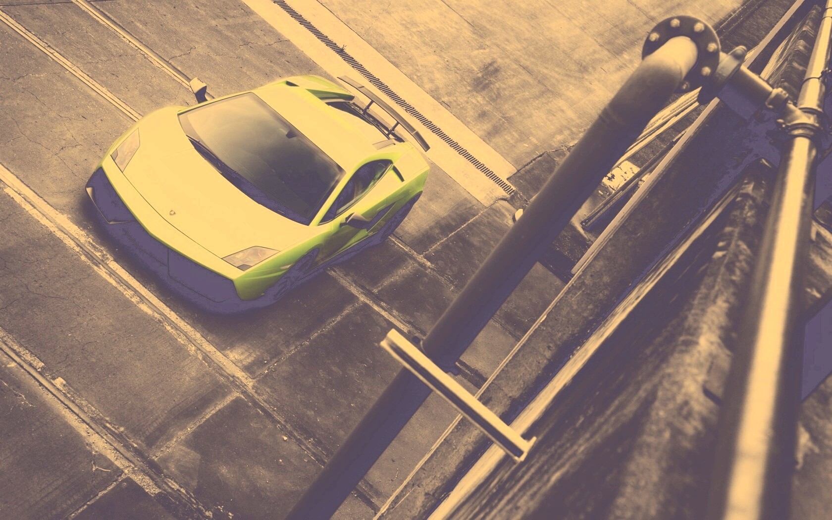 Зелёный Ламбо обои