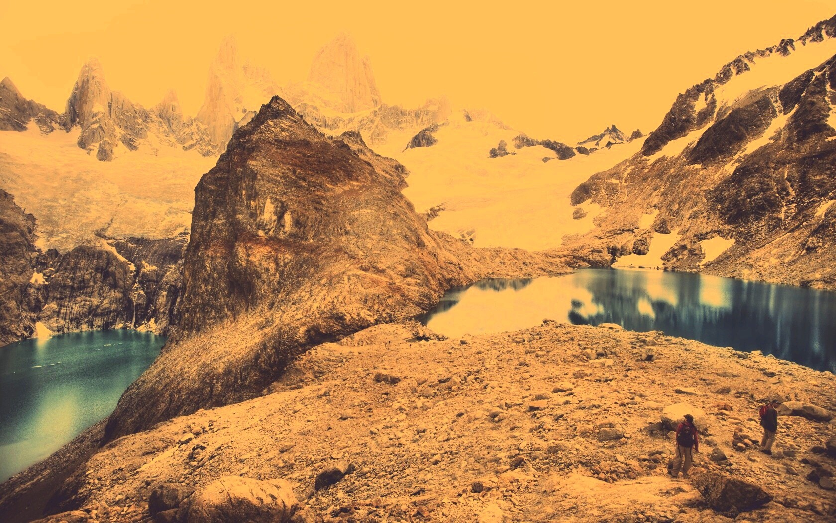 Горные озера обои