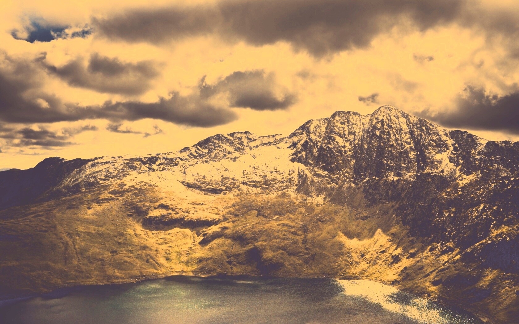 Вид на горы обои